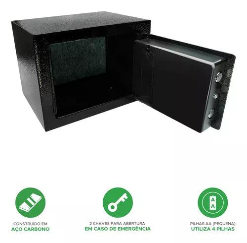 Cofre Eletrônico Com Senha/chave Aço