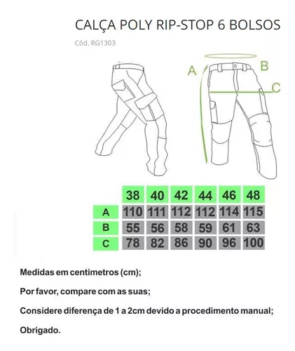 Calça Tática RipStop Militaria®