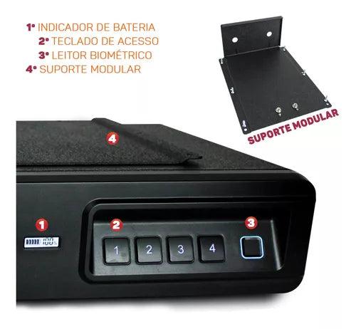 Cofre Portátil para Pistola e Revólver