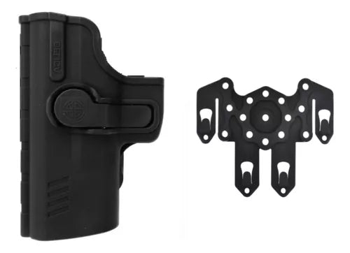 Coldre de Polímero Taurus/Imbel/Beretta para Cintura ou Colete/modular (Canhoto ou Destro)- Bélica®