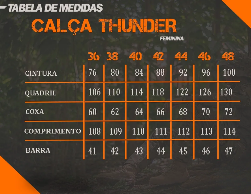 Calça Tática Feminina Thunder® - Preta