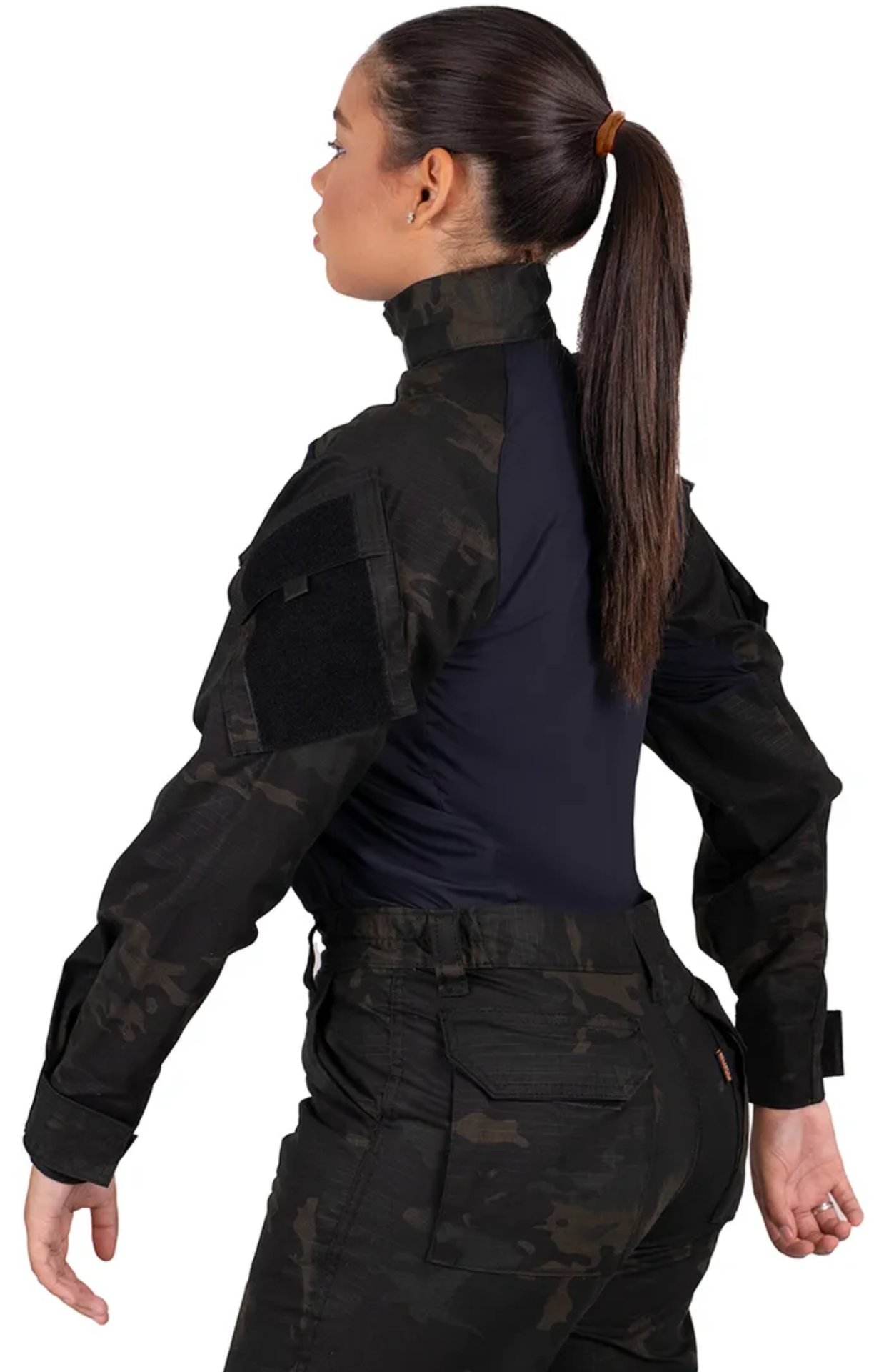 Combat Shirt Feminina Military - Multicam Black
