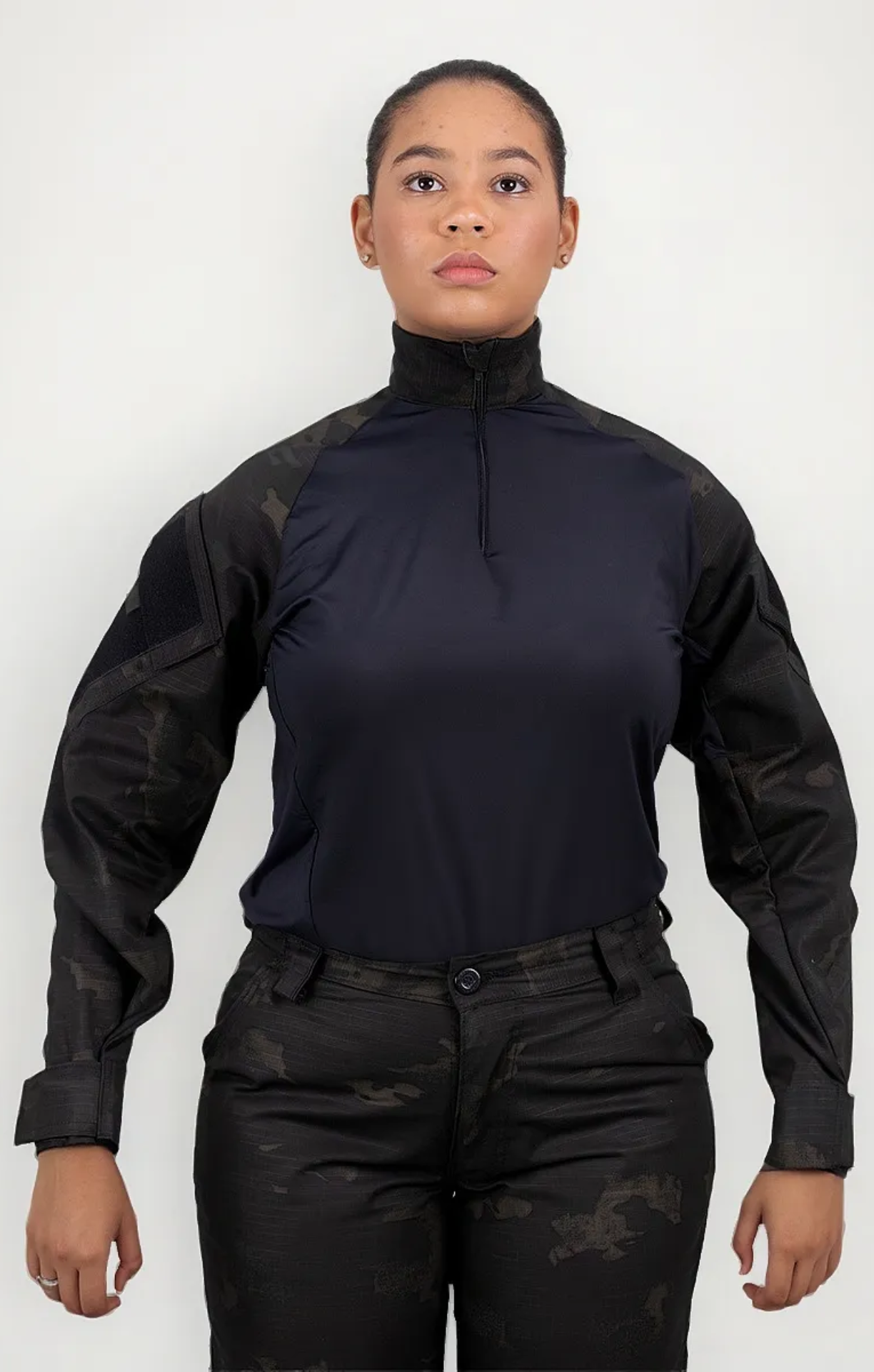 Combat Shirt Feminina Military - Multicam Black