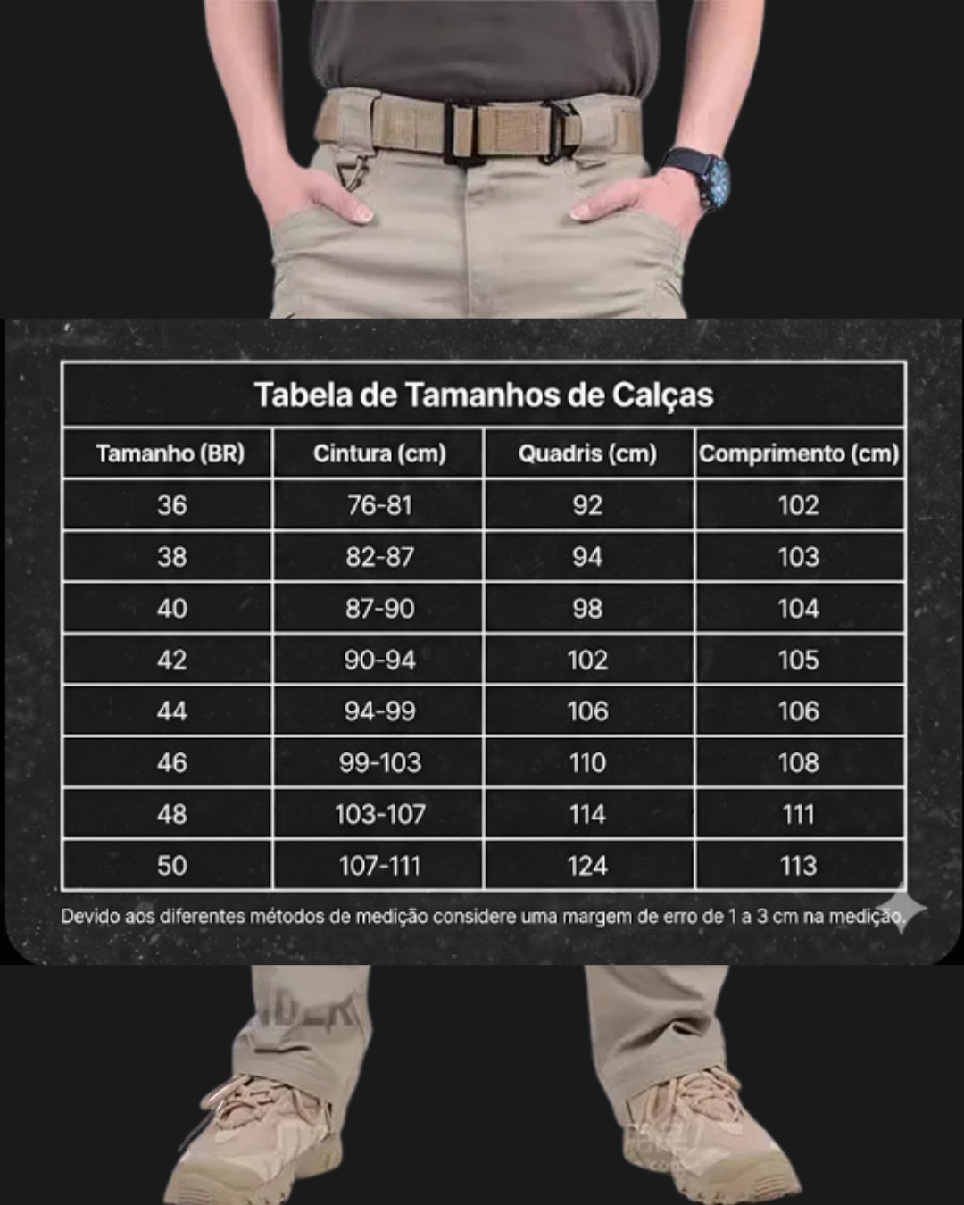 Calça Tática Mariner® - Cáqui