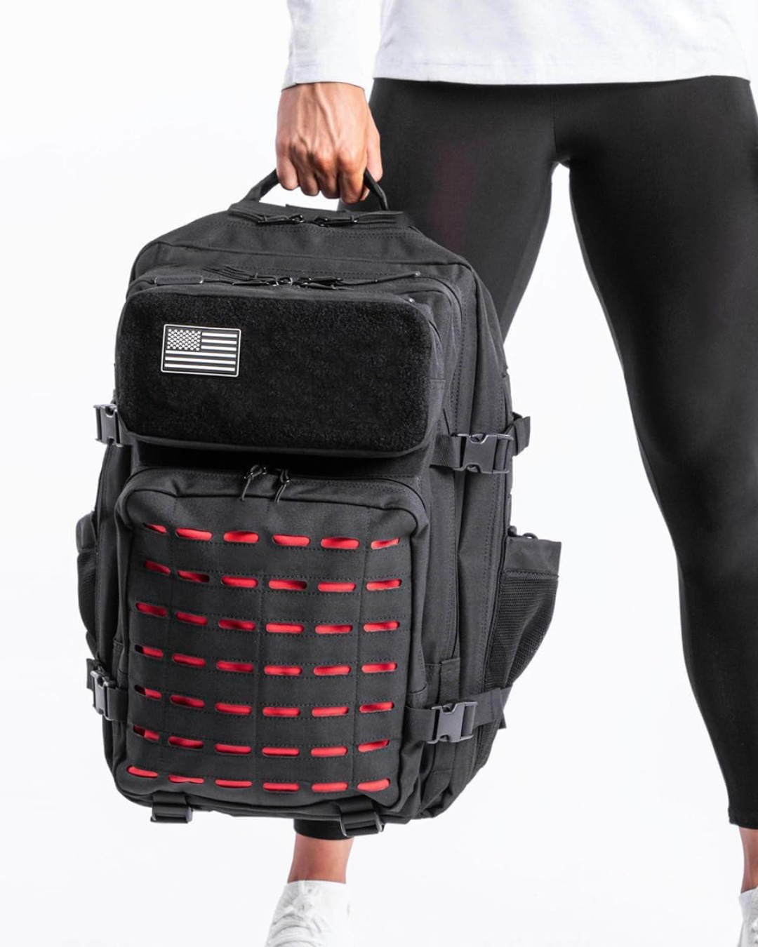 Mochila Nomad 50 Litros - Preto e Vermelho