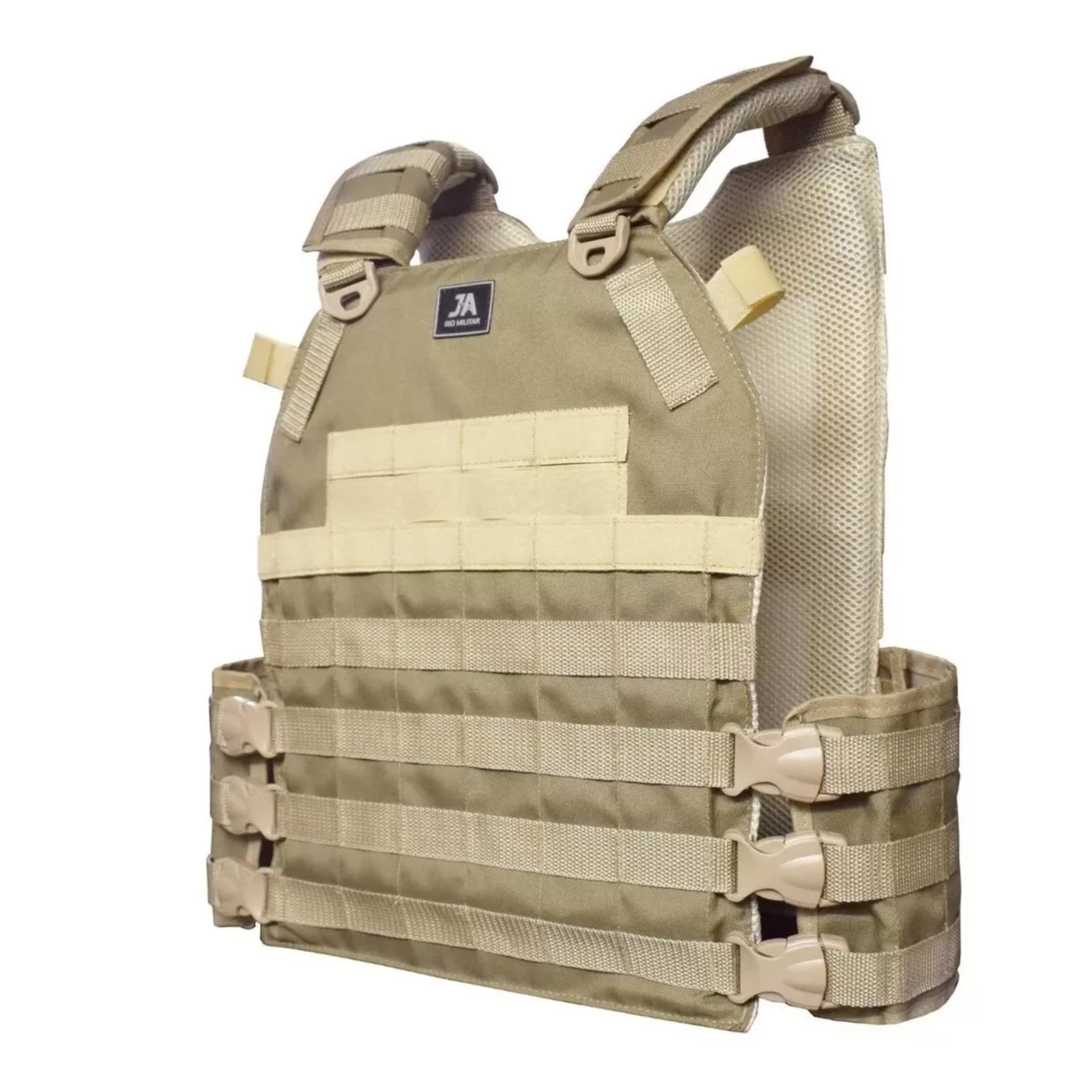 Capa de Colete Plate Carrier Modular J.A. - Cáqui