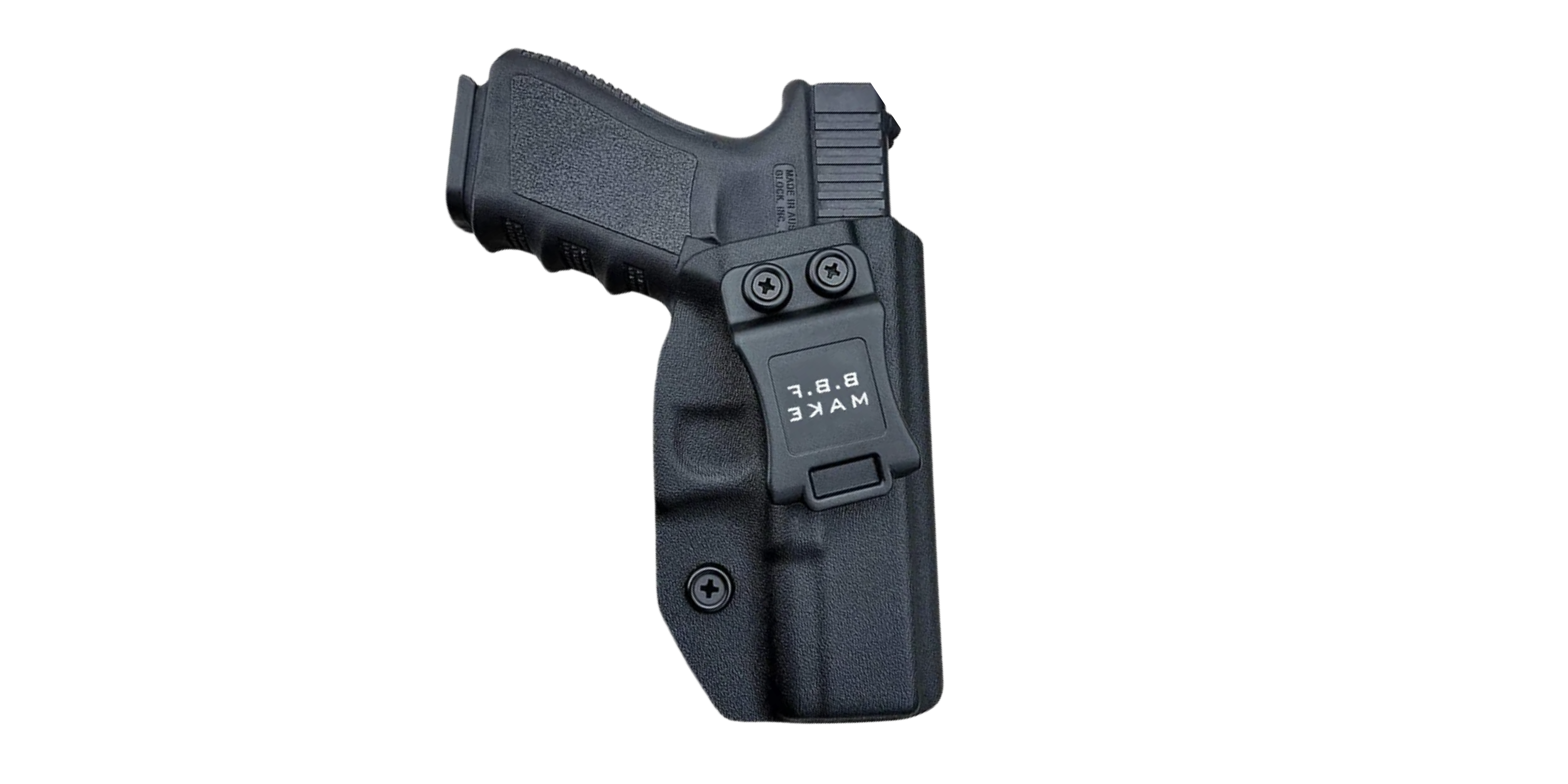 Coldre de Kydex Glock G19, G19X,G23, G25, G32, G45, (Geração 1 a 5)