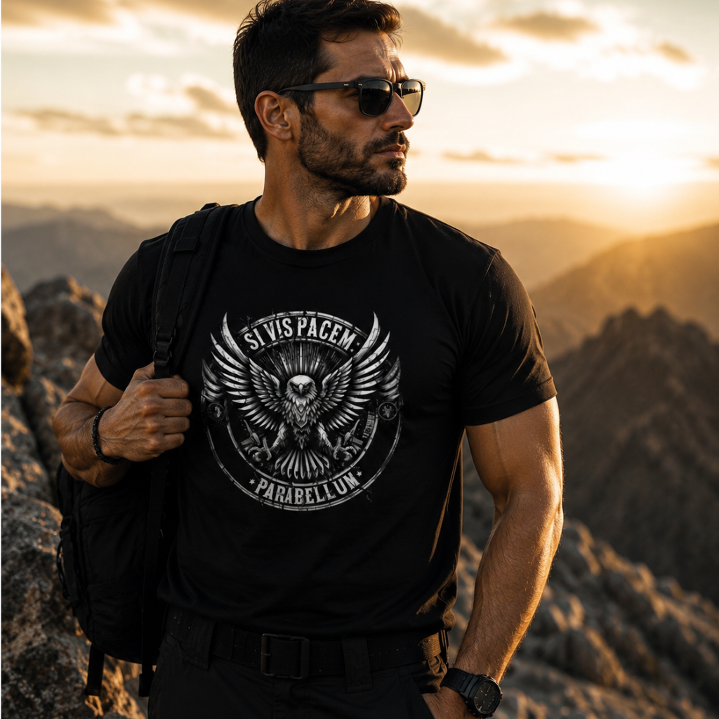 Camiseta Masculina Dry Fit Si Vis Pacem Para Bellum