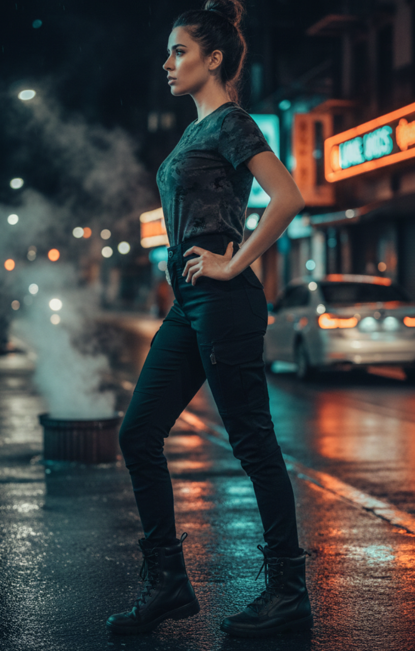 Calça Tática Feminina Atack - Preta