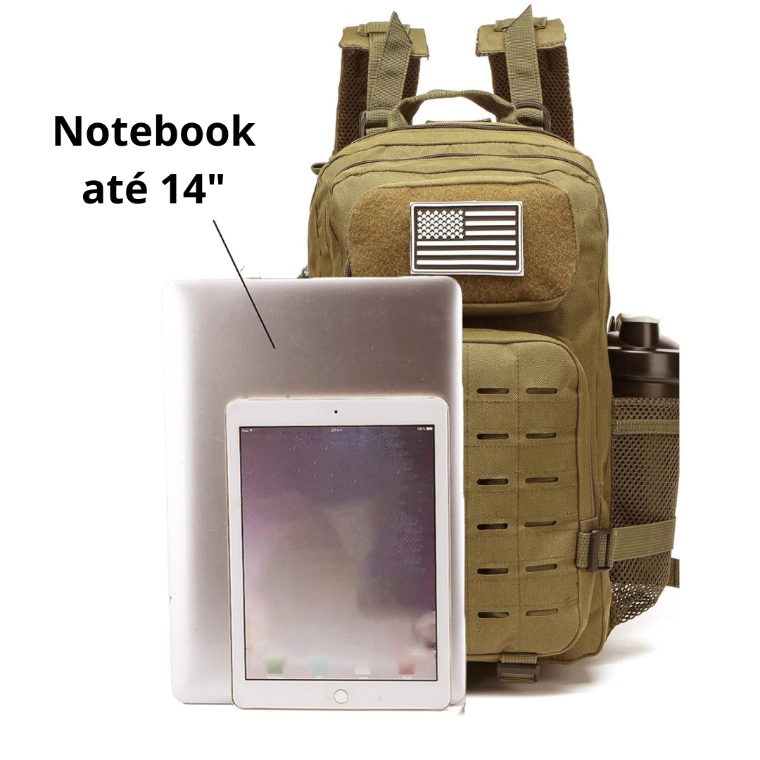 Mochila Tática Pulse 25L - Marrom