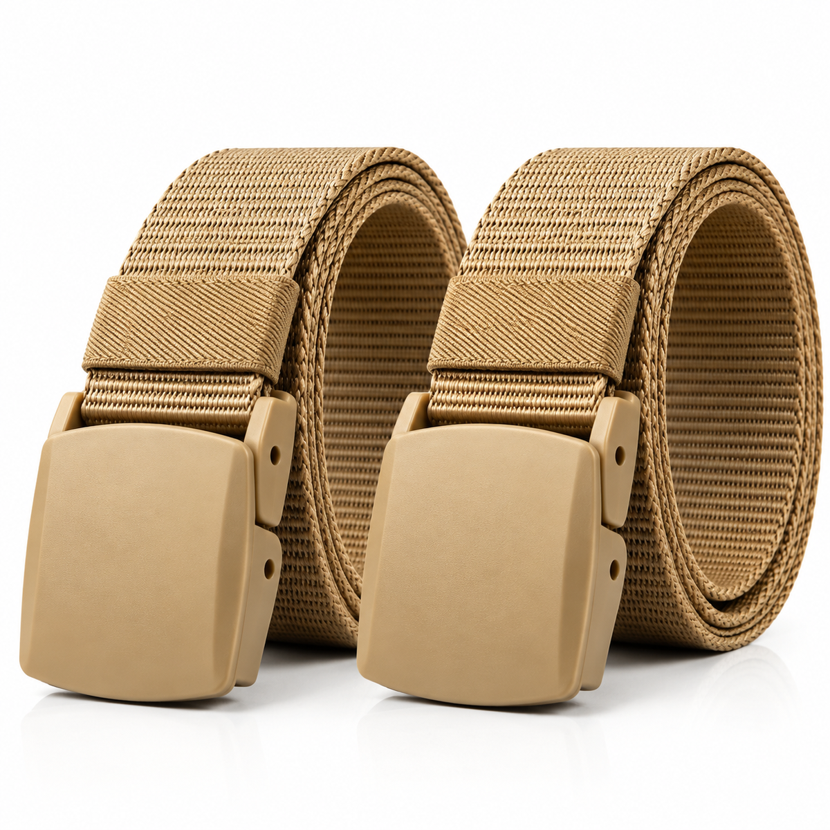 Kit 2 Cintos Táticos de Nylon com Fivela de Catraca Automática