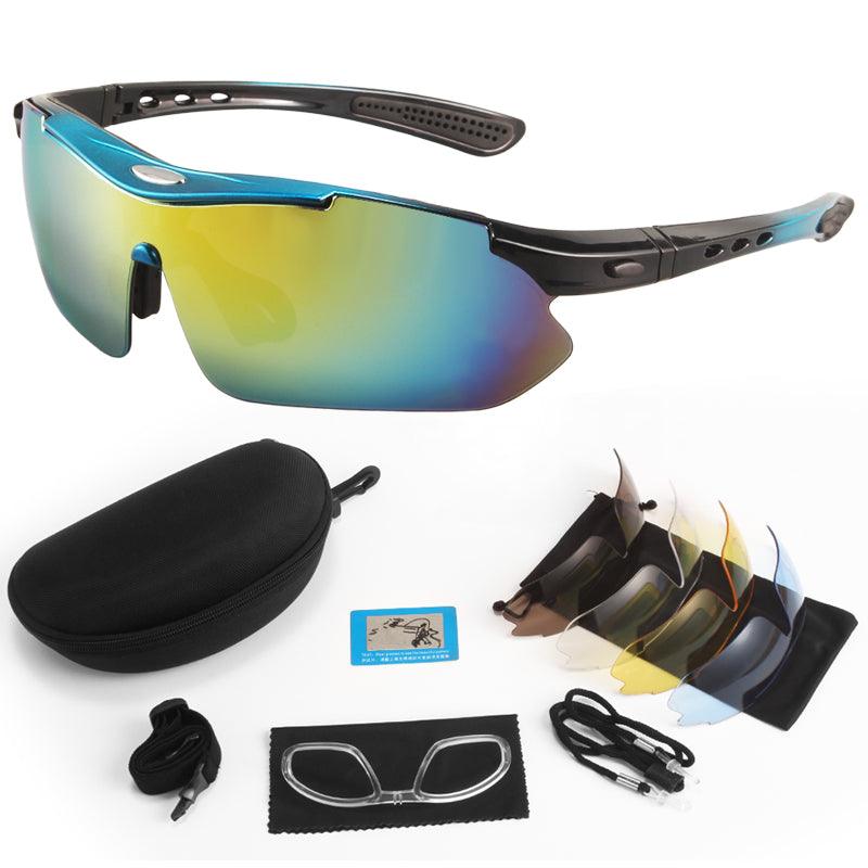 Óculos Táticos Polarizados com Lentes Intercambiáveis - 3 Opções de Lentes Inclusas