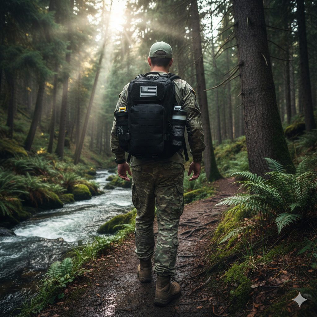 Mochila Tática Pulse 25L - Preta