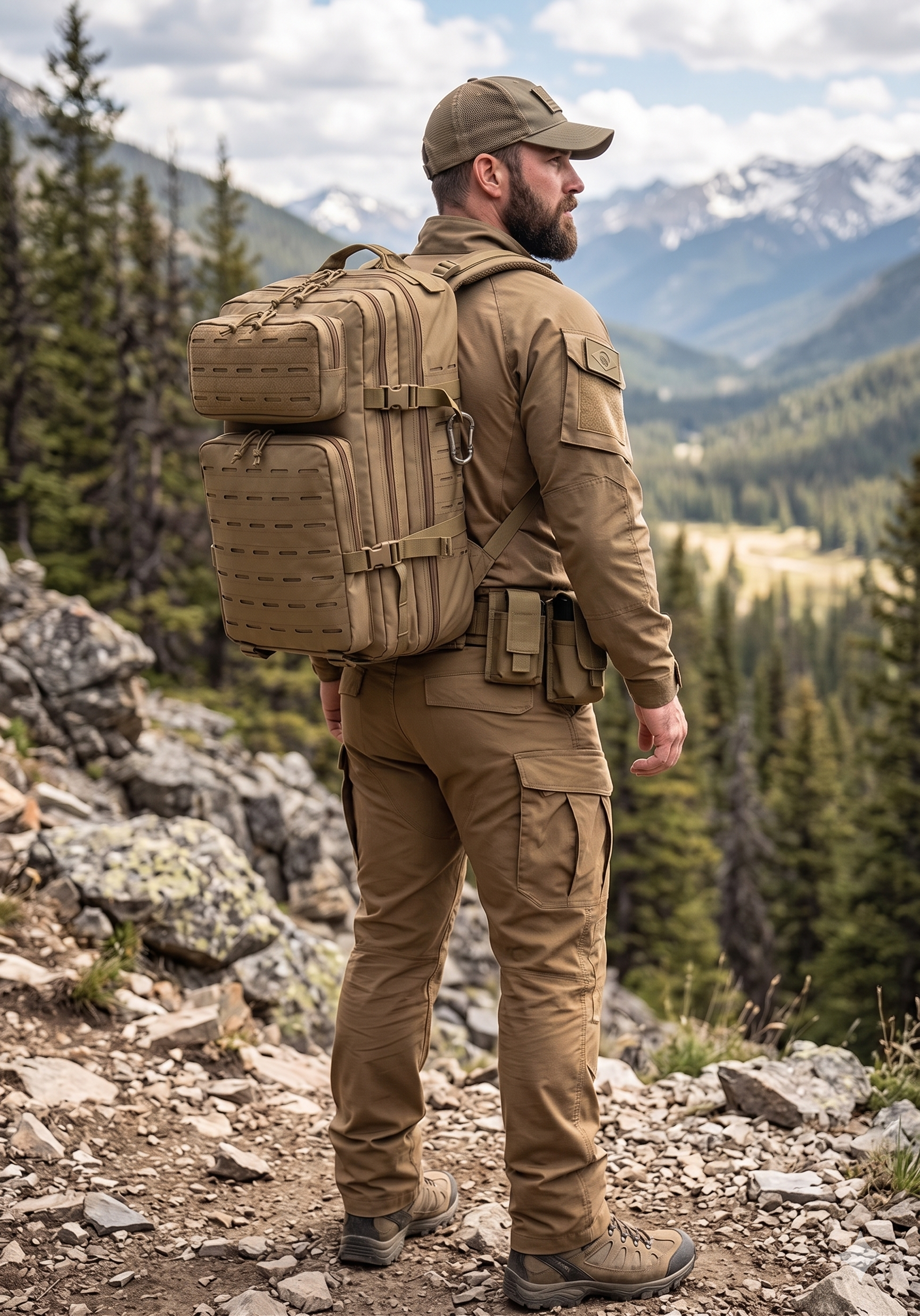 Mochila Tática Mariner 50 Litros - Cáqui