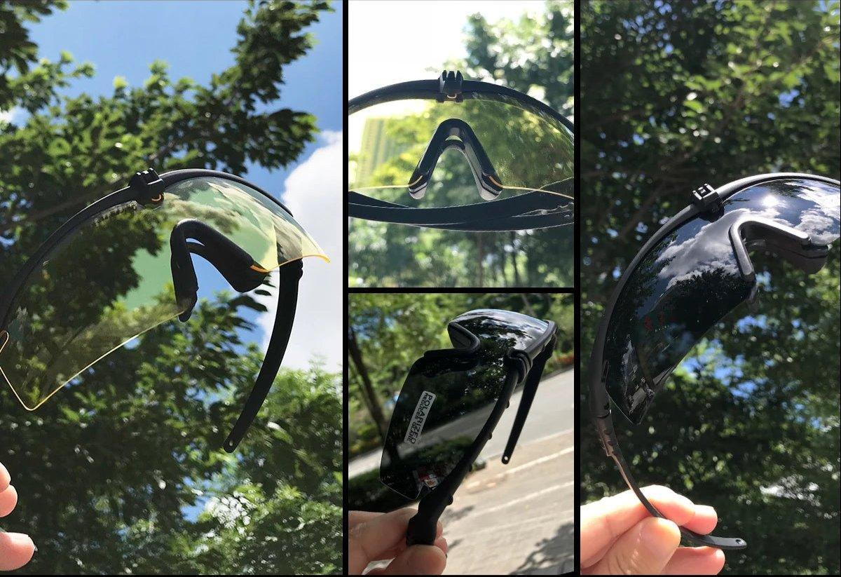 Óculos Táticos Polarizados com 3 opções de Lentes