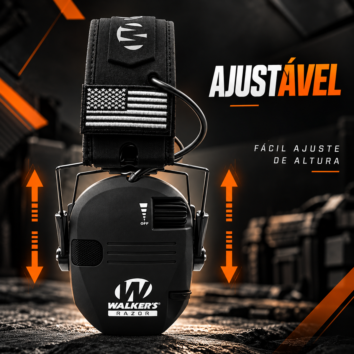Abafador/Protetor Auricular Eletrônico Walkers Razor