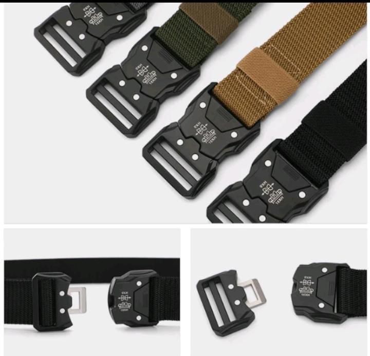 Cinto Tático de Fibra de Poliéster Ajustável com Engate Rápido - 125cm