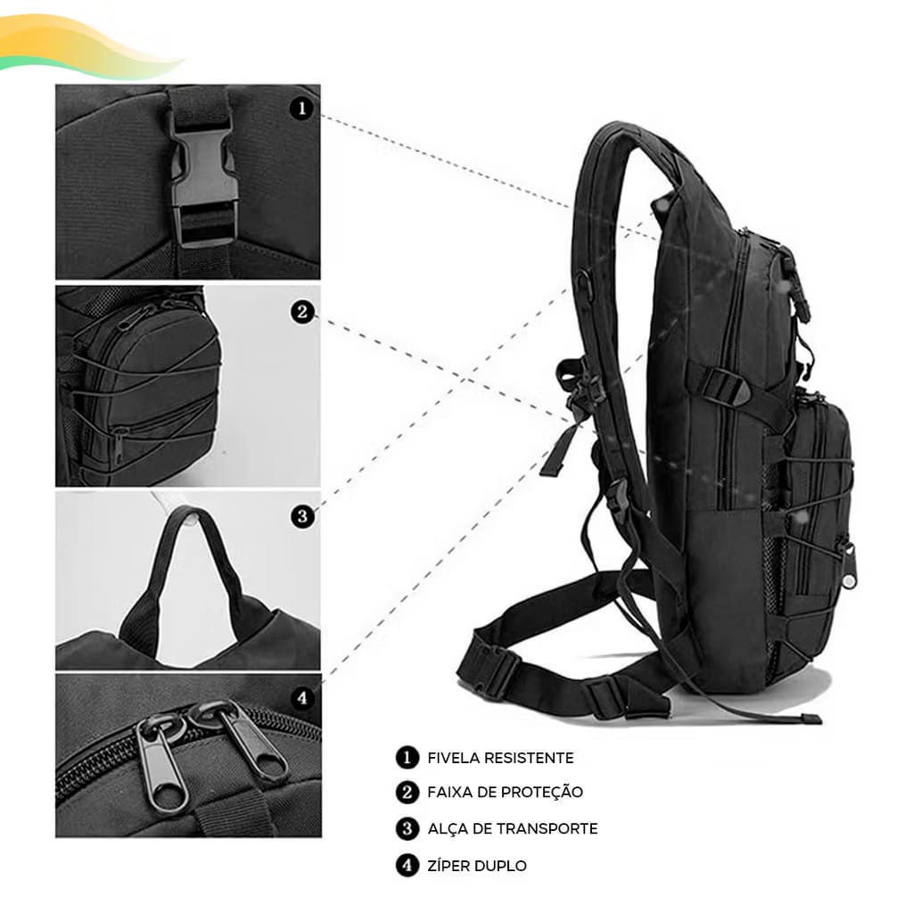 Mochila de Hidratação + Refil 3L