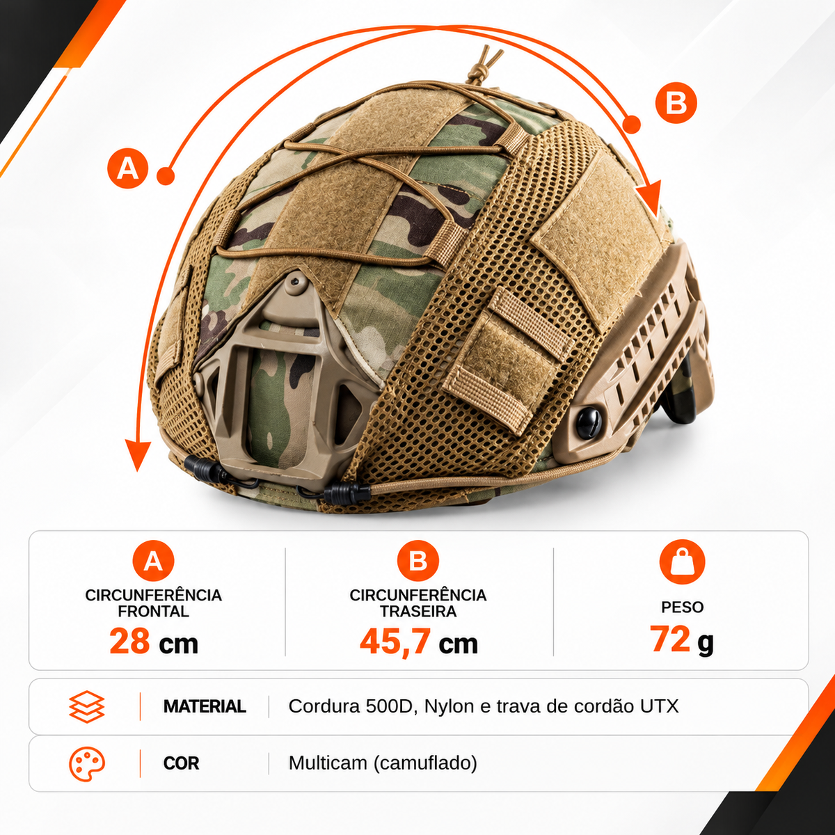 Capa Elástica para Capacete Tático Urban Tatic®