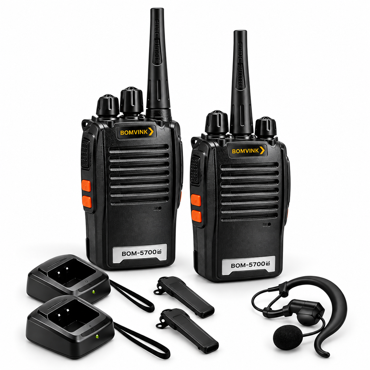 Kit 2 Rádios Comunicadores UHF BOMVINK - Alcance até 12 KM