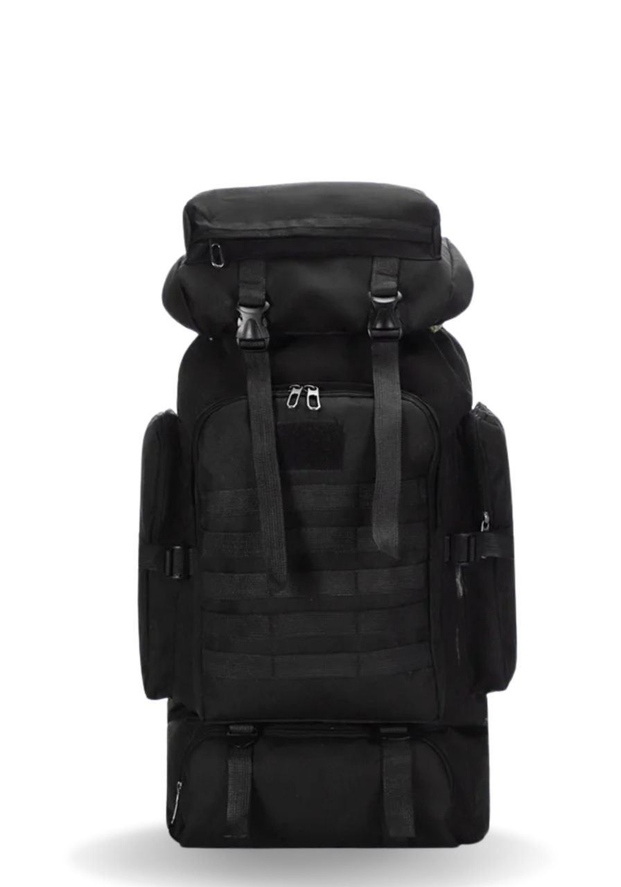 Mochila Trilha e Camping 80 Litros - Preta