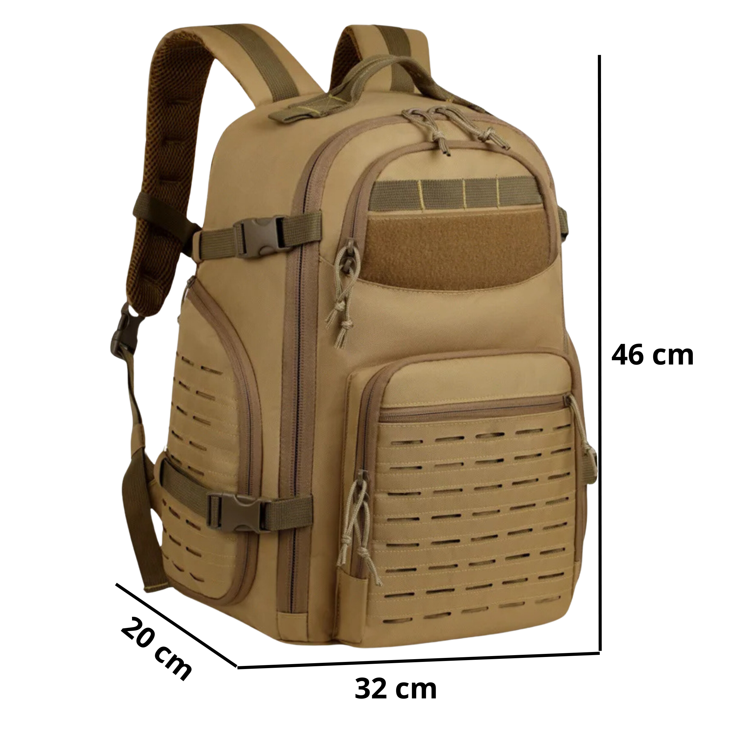 Mochila Tática 45 Litros Falcon® - Cáqui