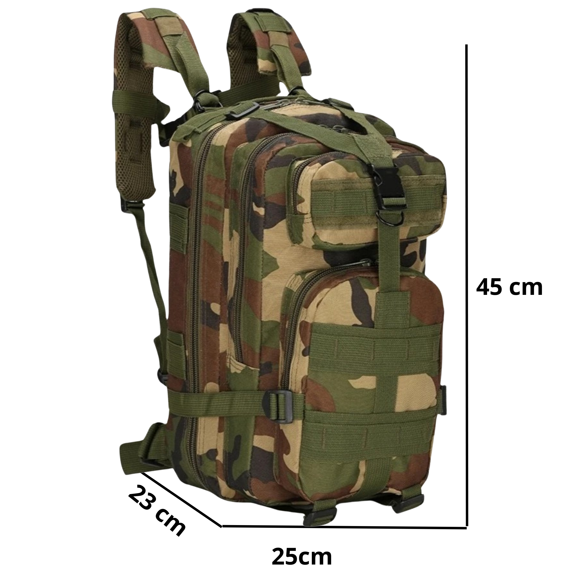 Mochila Tática 30 Litros Outdoor® - Verde Militar