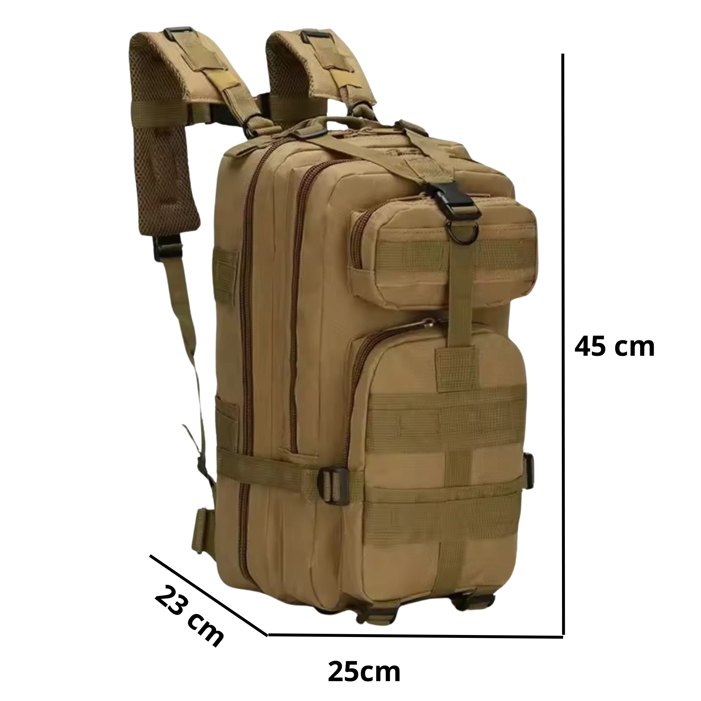Mochila Tática 30 Litros Outdoor® - Cáqui
