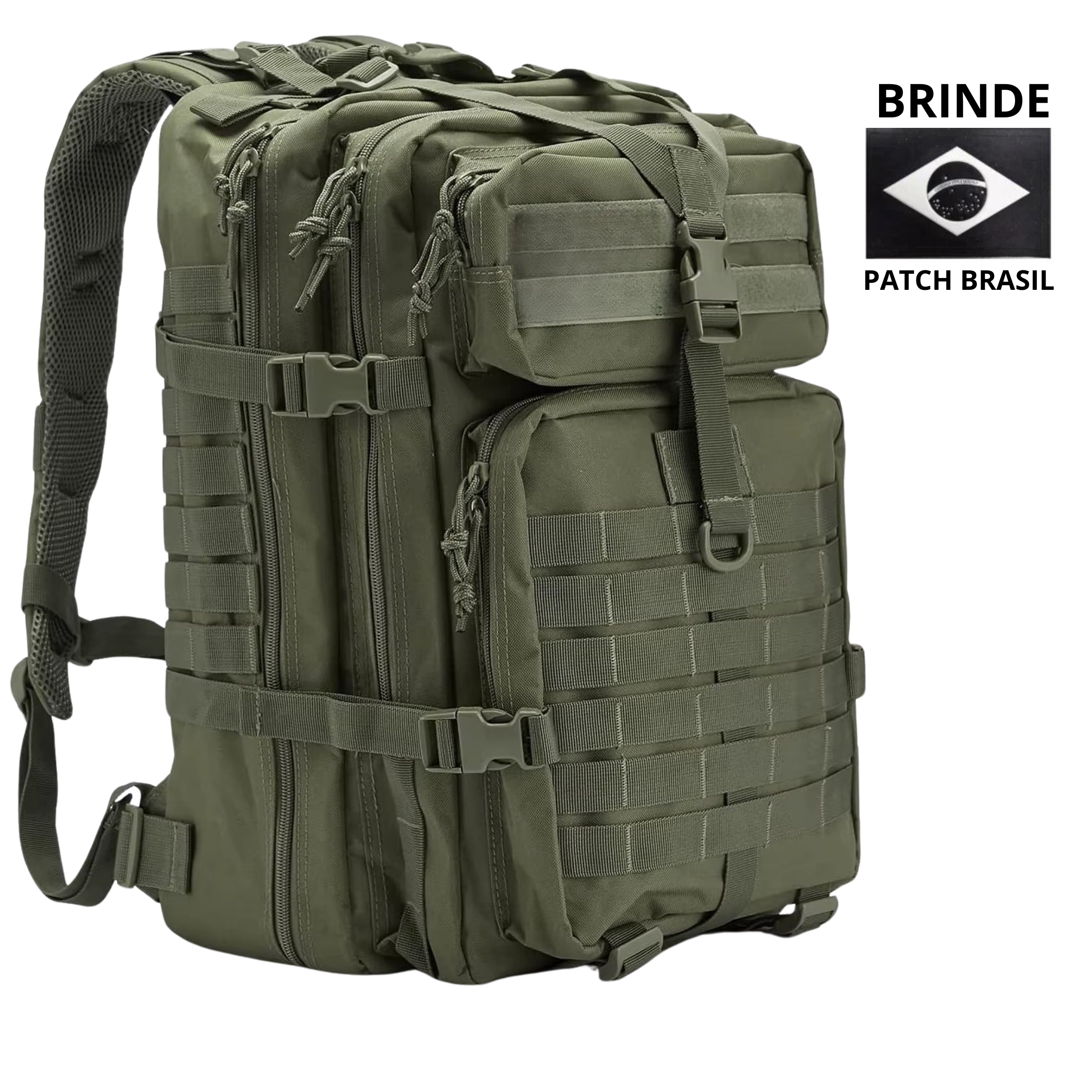 Mochila Tática 50 Litros Outdoor® - Verde Oliva