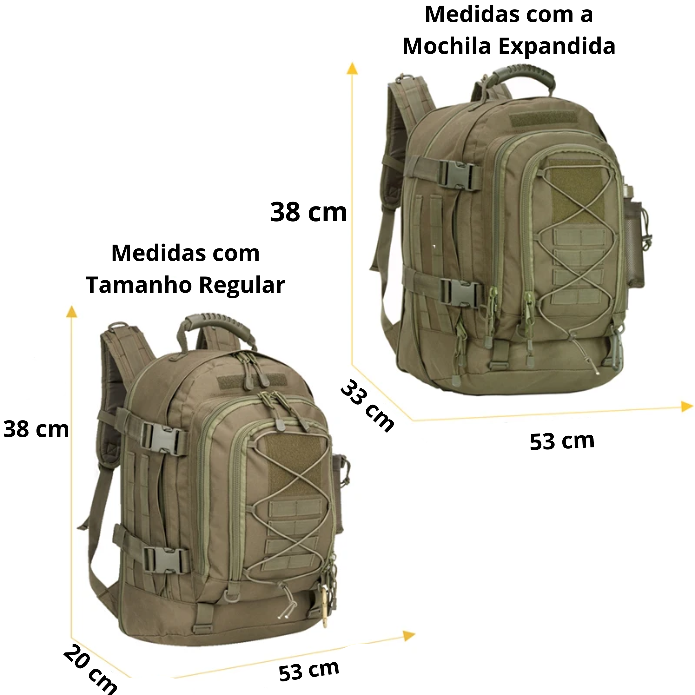 Mochila 40L > 60L Combat® - Desert