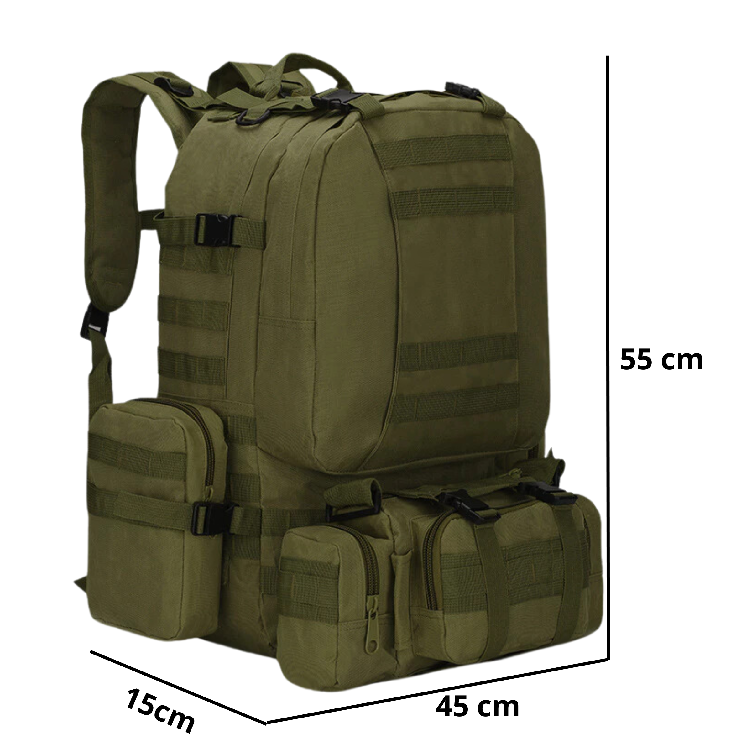 Mochila Militar Armor 65 Litros - Verde