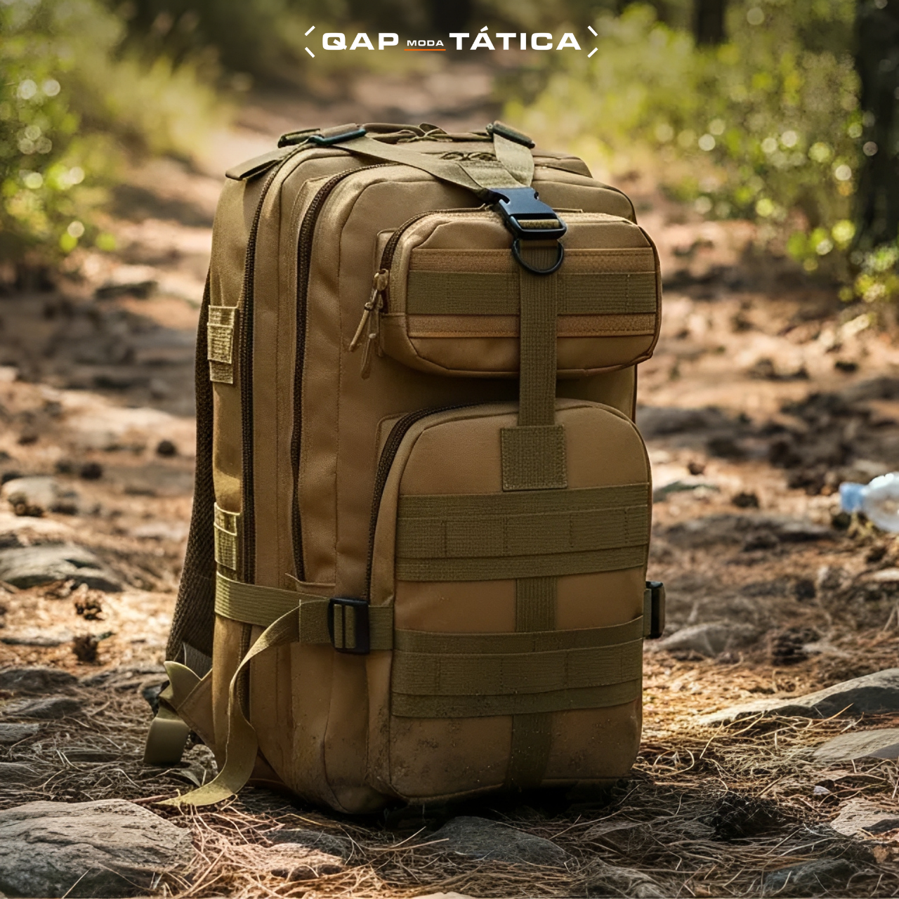 Mochila Tática 30 Litros Outdoor® - Cáqui