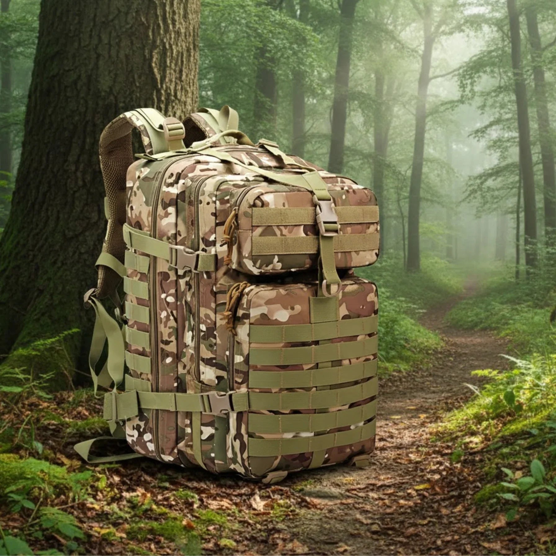 Mochila Tática Outdoor® 50 Litros - Camuflada