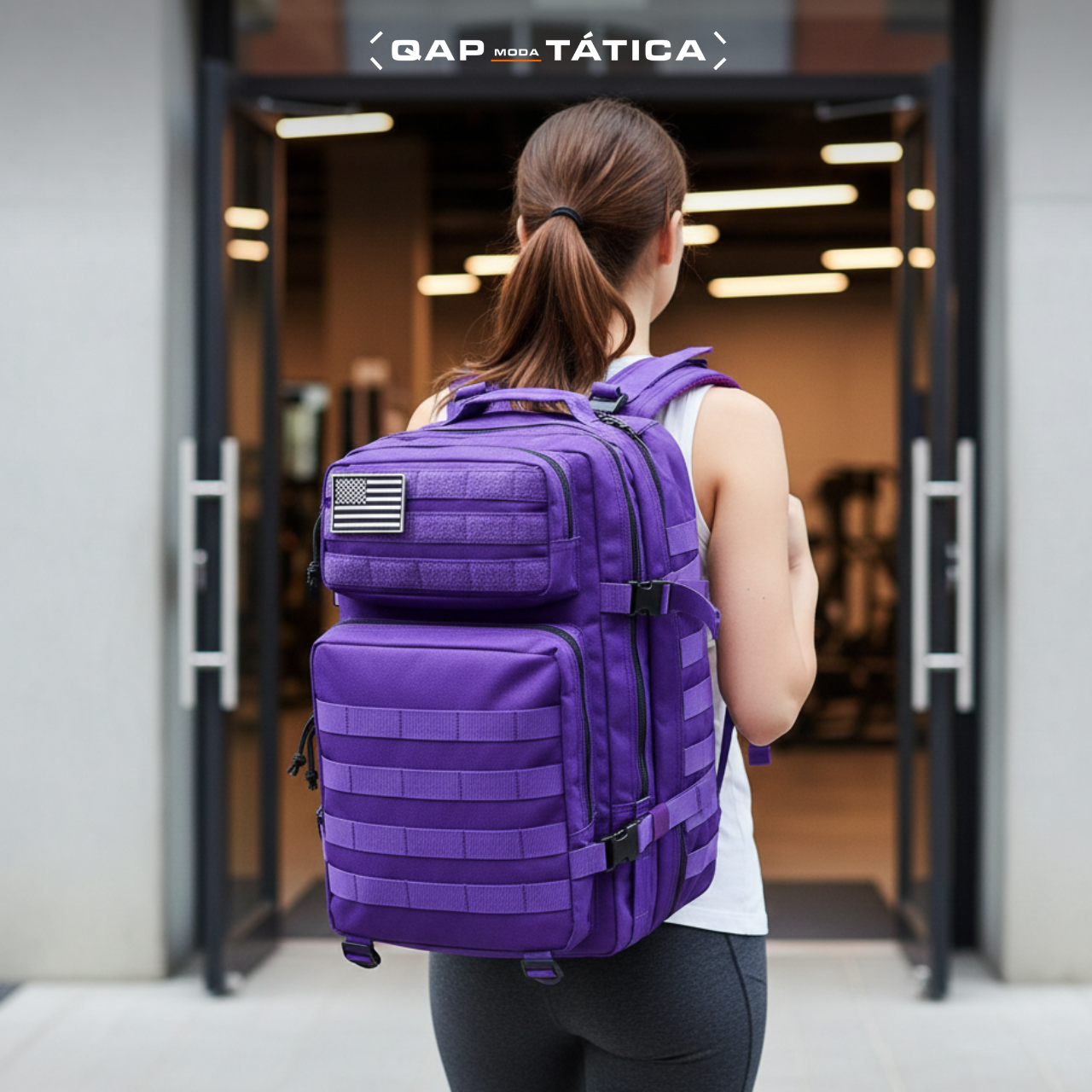 Mochila Tática 45 Litros Outdoor® - Roxa