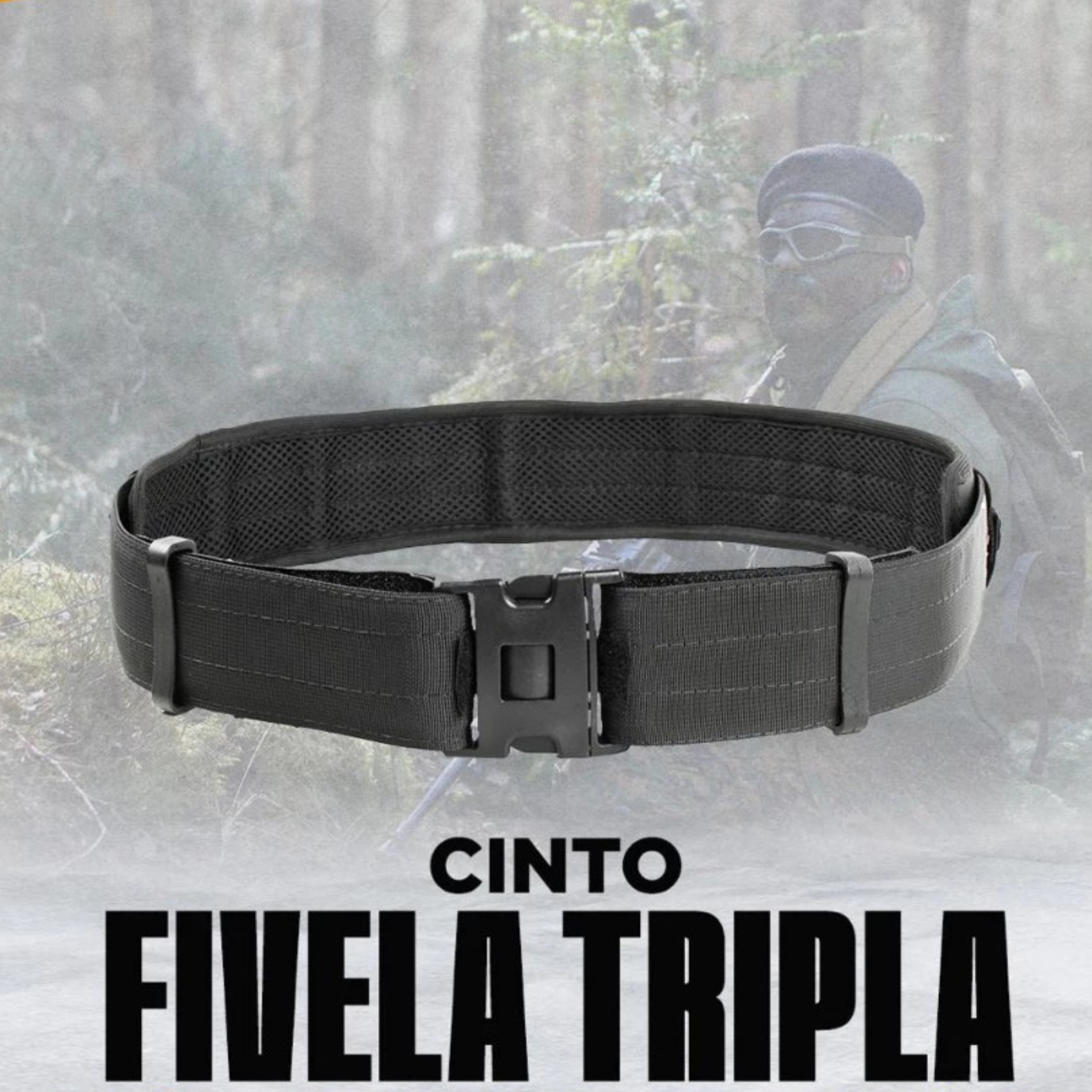 Cinto Tático SEAL com Proteção Lombar