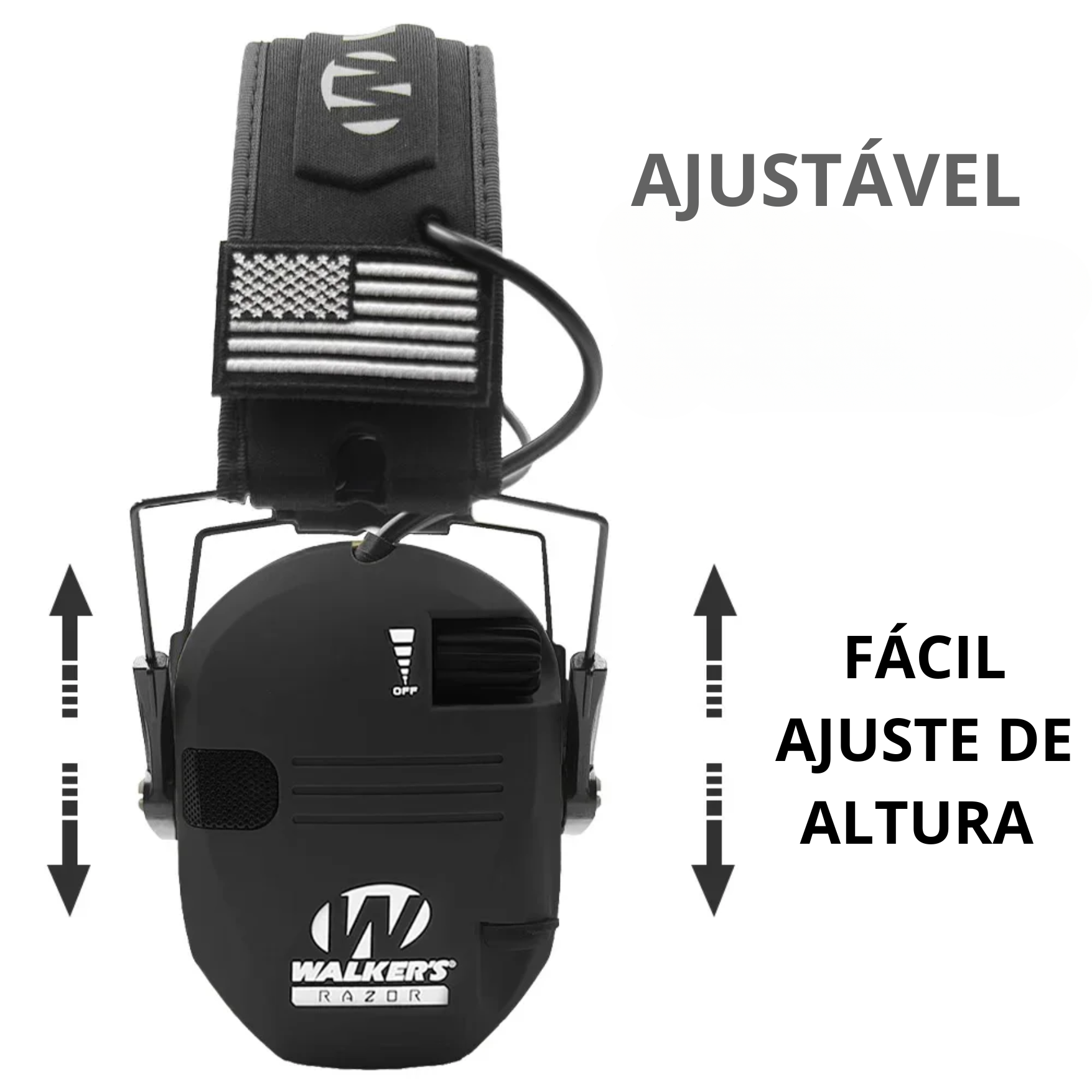 Abafador/Protetor Auricular Eletrônico Walkers Razor ®