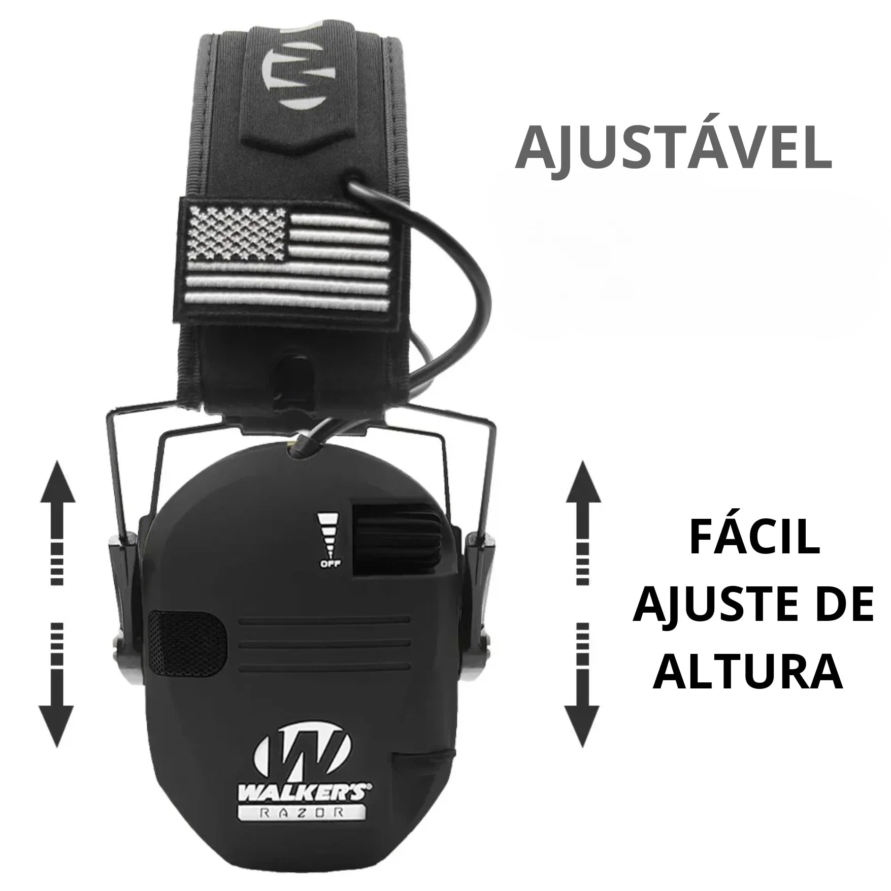 Abafador/Protetor Auricular Eletrônico Walkers Razor ®