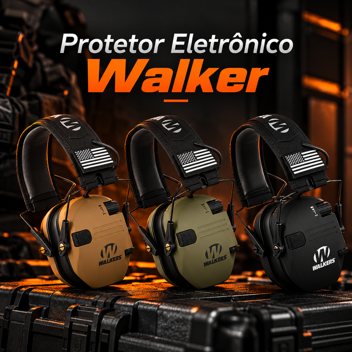 Abafador/Protetor Auricular Eletrônico Walkers Razor
