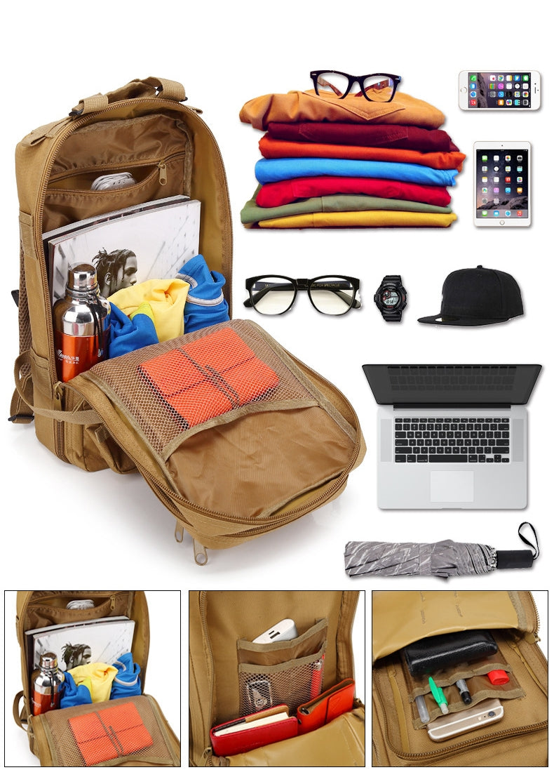 Mochila Tática 30 Litros Outdoor® - Cáqui