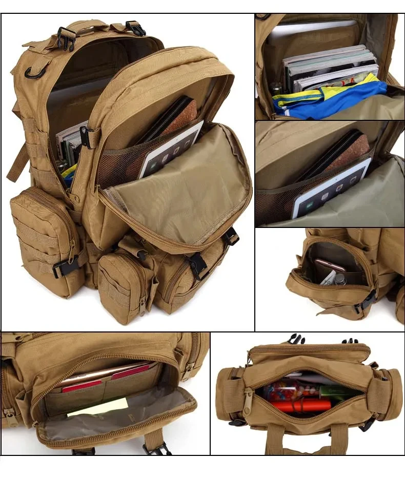 Mochila Militar Armor 65 Litros - Cáqui
