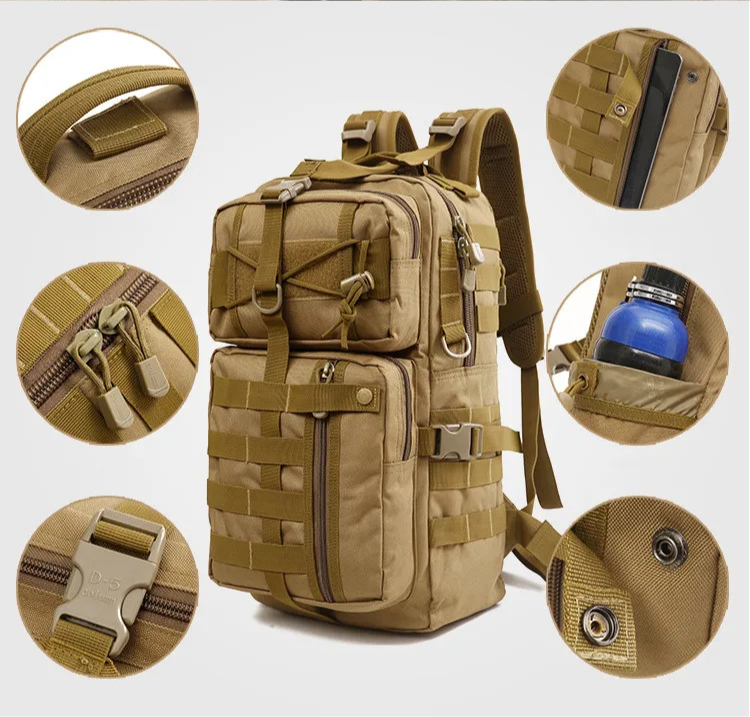 Mochila Tática Falcon® 40 Litros - Cáqui