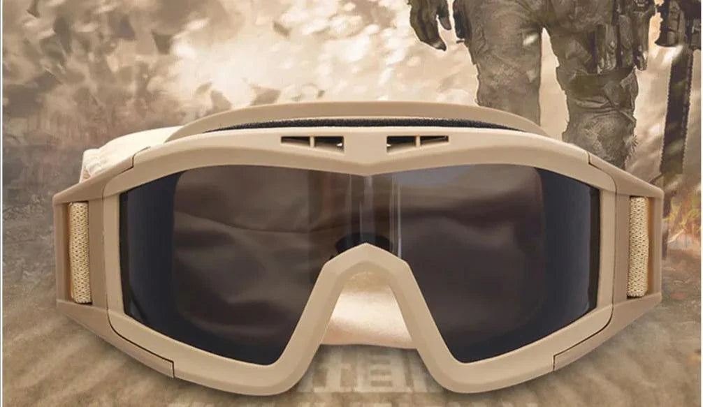 Óculos Táticos à Prova de Chuva e Vento