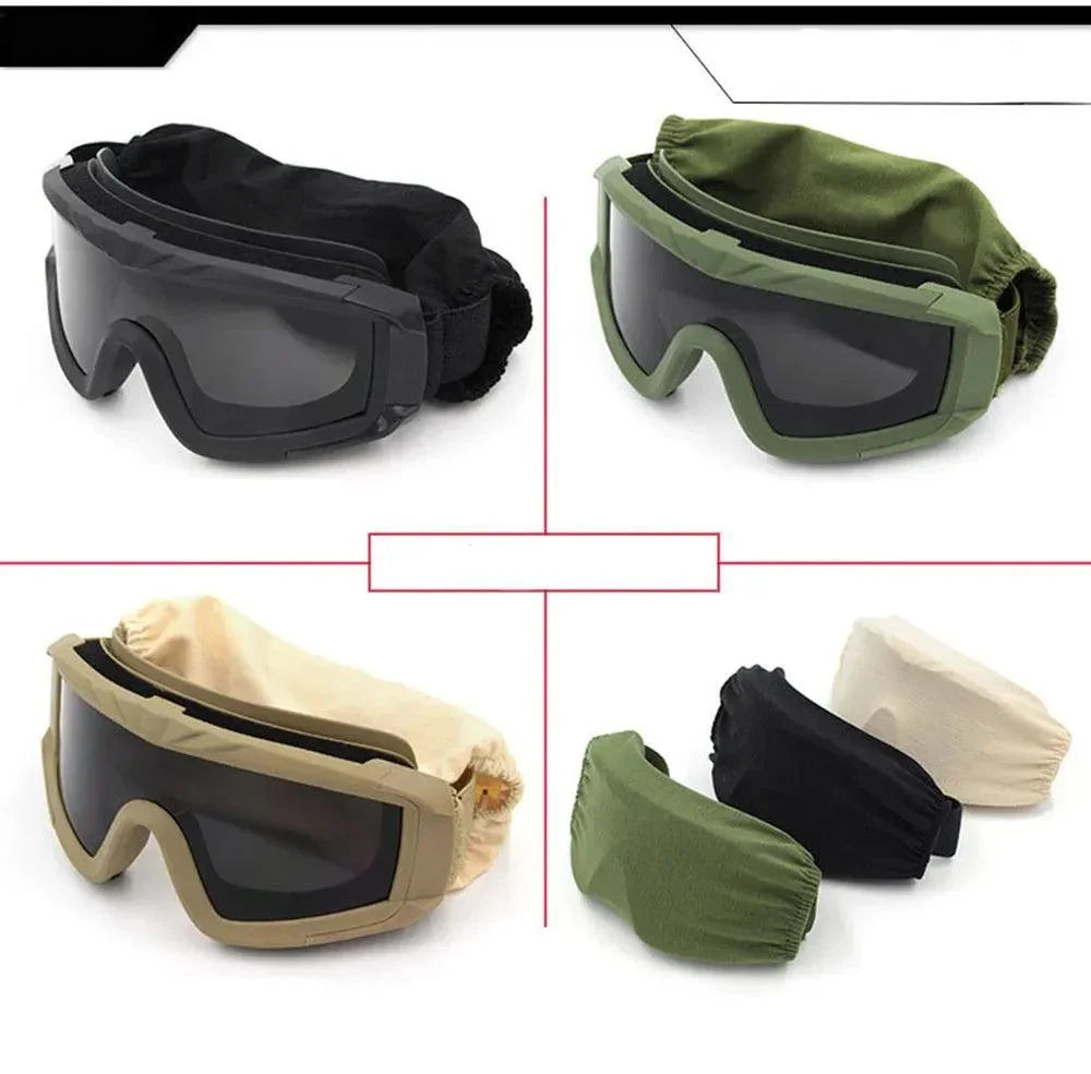 Óculos Táticos à Prova de Chuva e Vento