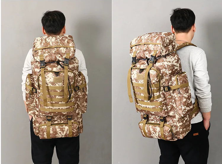 Mochila Trilha e Camping 80 Litros - Desert