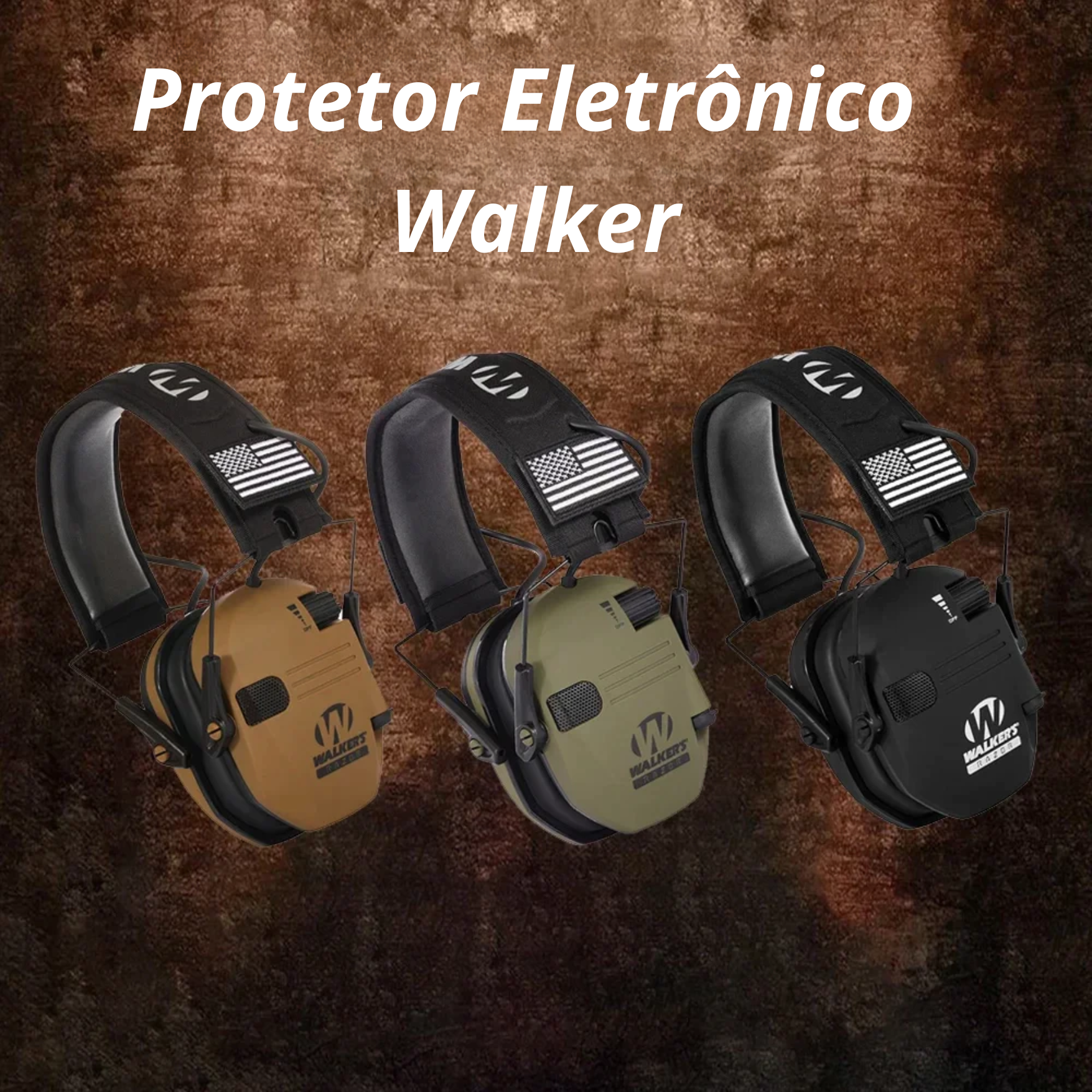 Abafador/Protetor Auricular Eletrônico Walkers Razor ®
