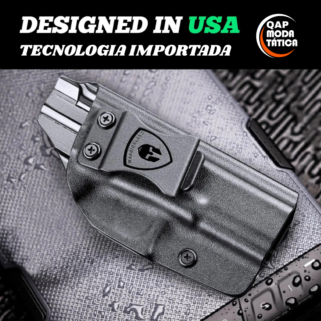 Coldre Kydex Glock G17, G19/19X, G26, G44, G45 Gen(1-5) e Glock G23 e G32 Gen(3-4)