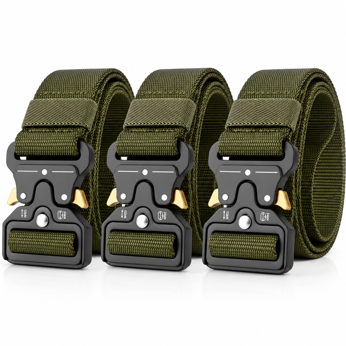 Kit 3 Cintos Táticos Guardian com Engate Rápido