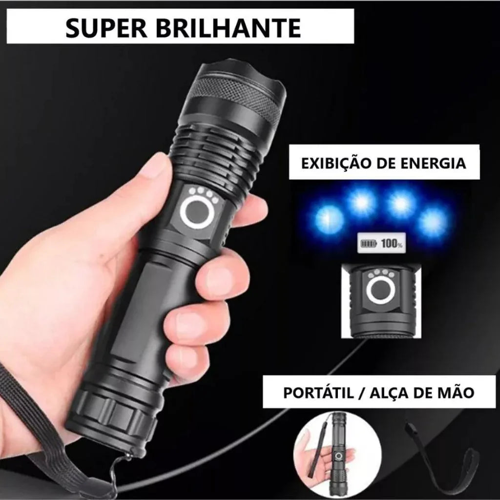 Lanterna Tática Super Potente T9