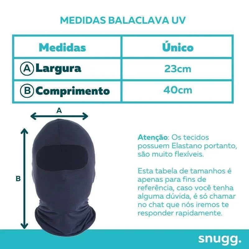 Kit 2 Balaclava com Proteção UV50+