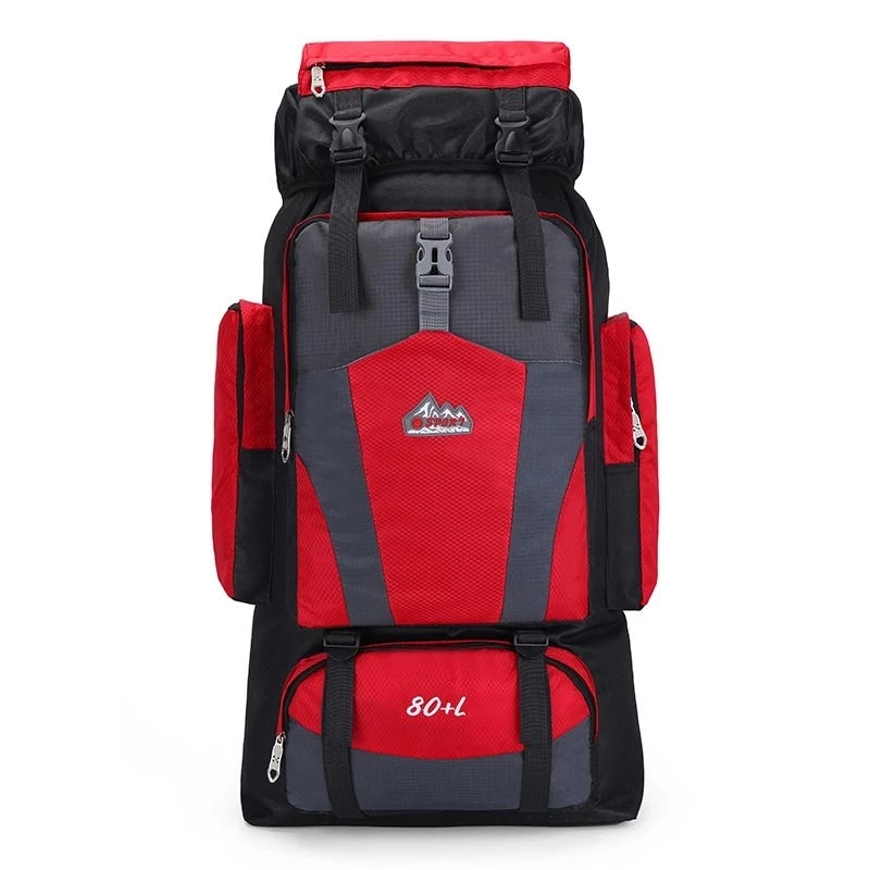 Mochila Trilha e Camping 80 Litros - Vermelha